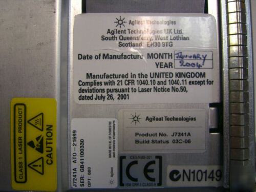 J7241A N2X 1-port oc-192/stm-64 multi-chan xm test card