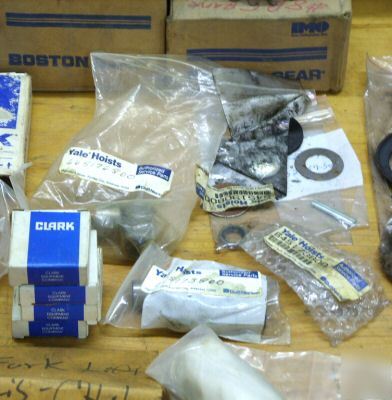 New 22PC lot of various shop crane & fork lift parts 
