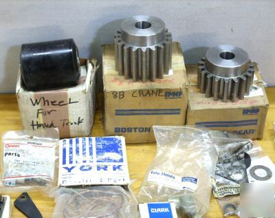 New 22PC lot of various shop crane & fork lift parts 