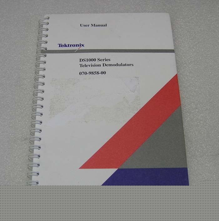 Tektronix DS1000 series television demodulators manual