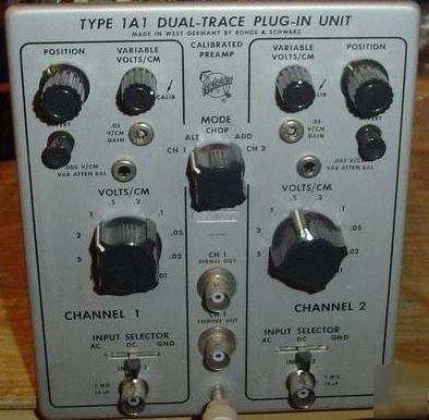 Tektronix front panel plugin type 1A1 restoration