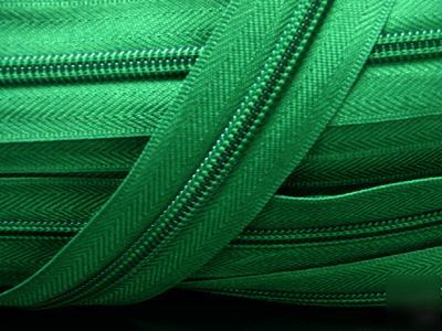 #5 nylon coil zipper chain 100YD (540) light green