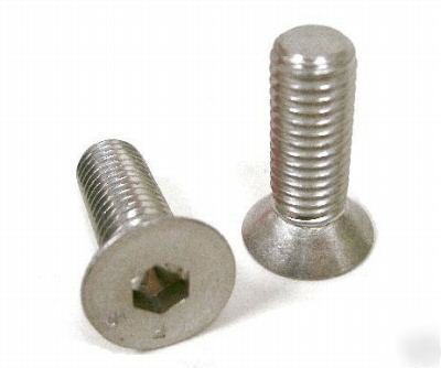 Stainless steel socket cap flat bolt 1/4-20 x 3/4