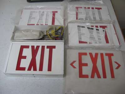 Sure-lites exit light up sign with extra exit signs
