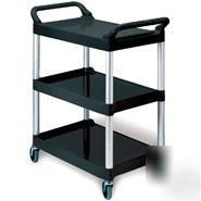 Rubbermaid utility service cart (black) rcp 3424-88