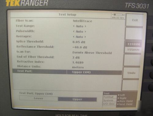 Tektronix tekranger fiber singlemode multimode otdr