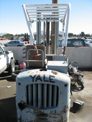 Yale forklift, 6 cyl, 4000 lbs, 192