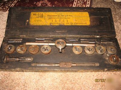 Tap & die set,greenfield little giant 310 tools vintage