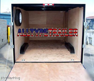 2008 enclosed motorcycle atv car hauler utility trailer