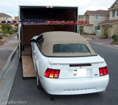 2008 enclosed motorcycle atv car hauler utility trailer