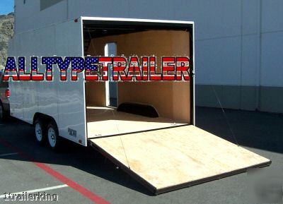 2008 enclosed motorcycle atv car hauler utility trailer