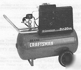 Craftsman 4 hp 220V sears 20G air compressor 919.176941