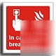Fire-break glass sign-adh.vinyl-150X150MM(fi-067-ac)