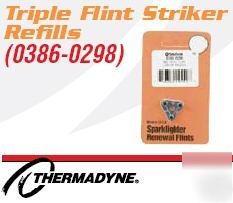 0386-0298 turbo torch triple flint striker (refills)