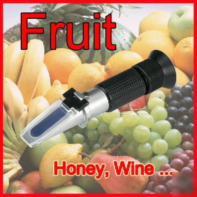 0-32% brix refractometer atc vegetable + 50 pipettes