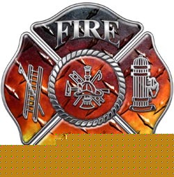 Firefighter decal reflective 6