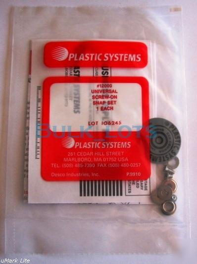 New desco esd 12000 screw-on snap set plastic systems