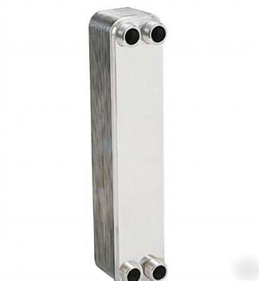 E 40 plate copper brazed heat exchanger water beer wort