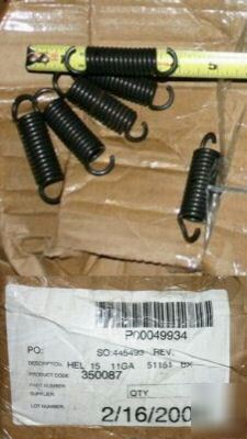 New helical extension springs, bulk sale 