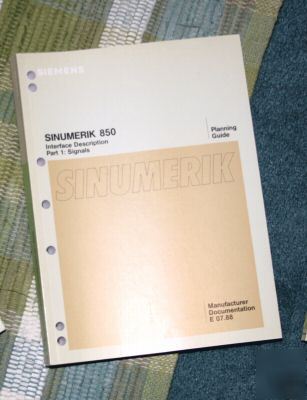 Siemens sinumerik 850 interface description manual 