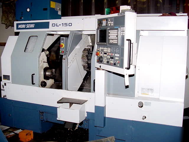 1997 mori-seiki dl-150Y dual turret 2 spindle cnc lathe