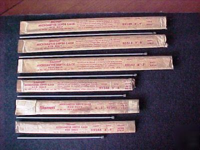 Starrett 443 445 micrometer depth gage gauge rod rods