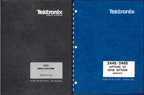 Tek 2445 + option 10 service manuals 2 res text search 