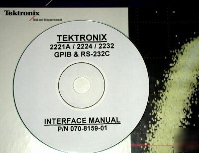 Tektronix 2221A 2224 & 2232 gpib / rs-232C manual