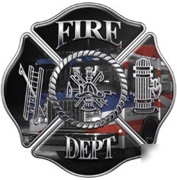 Firefighter decal reflective 12