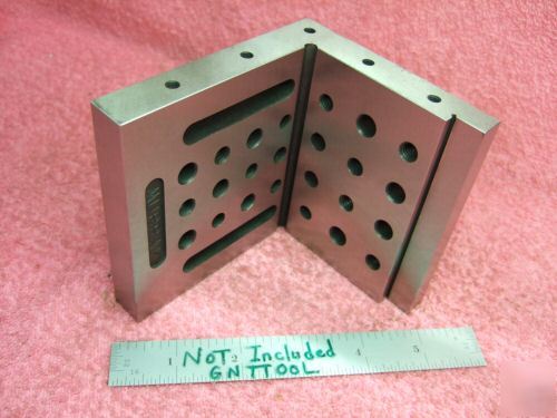 Angle plate toolmaker machinist hard ground slotted wow