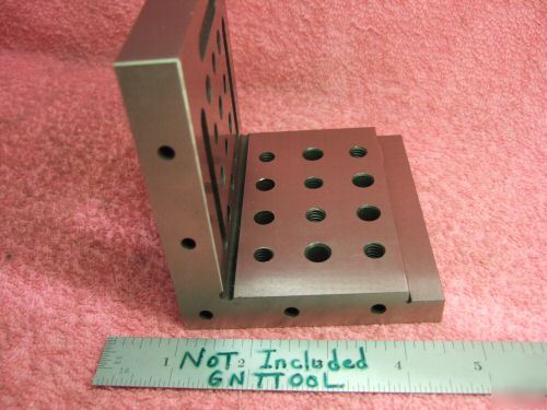 Angle plate toolmaker machinist hard ground slotted wow