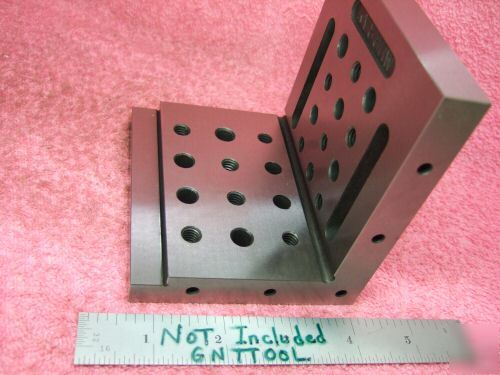 Angle plate toolmaker machinist hard ground slotted wow