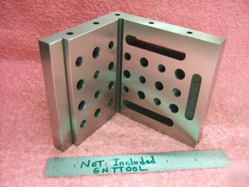 Angle plate toolmaker machinist hard ground slotted wow