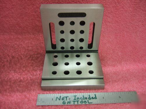 Angle plate toolmaker machinist hard ground slotted wow