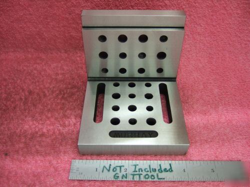 Angle plate toolmaker machinist hard ground slotted wow