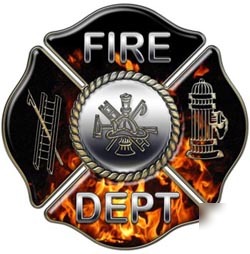 Firefighter decal reflective 12
