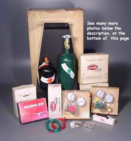 New smith oxy acetylene welding micro torch tanks kit