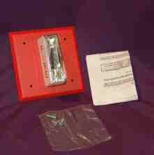 Wheelock fire strobe alarm LSM24VFR red/white 115A