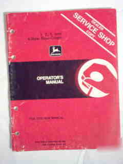 John deere 1 2 3 4 row row crops operator manual