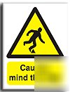 Mind the step sign-adh.vinyl-300X400MM(wa-125-am)