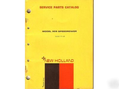 New holland 909 speedrower service parts manual