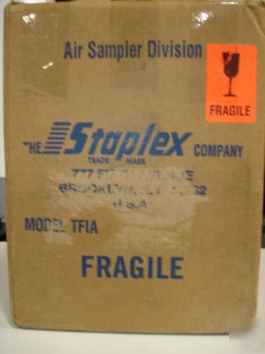 New * staplex tfia high volume air sampler*2 available 