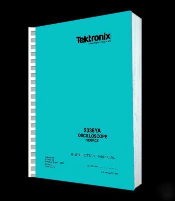 Tektronix tek 2336 ya service manual paper reprint + cd