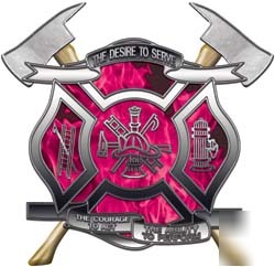 Firefighter decal reflective 6