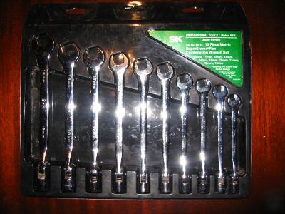 Sk superkrome 10PC 12PT flex combo wrench set wow 