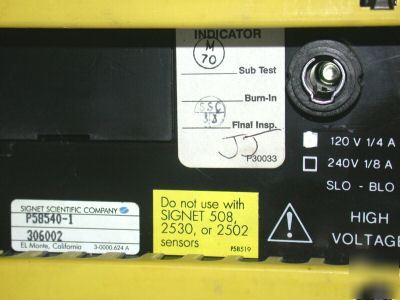 Very nice signet analog flowmeter model P58540-1 MK585