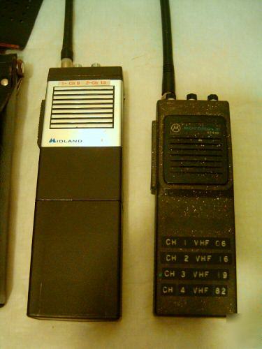 Lot of 4 motorola HT1000 ht 1000 radio plus more