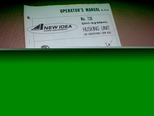New idea 726 husking unit operator manual