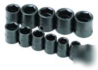 12PC 3/8IN. dr. std 6 pt impact socket set -s k tools