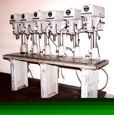 6 multi-spindle drill, clausing 1630 1PHASE, 